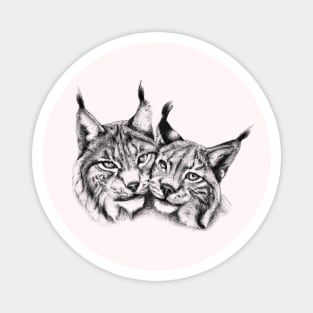 Lynx Couple Magnet